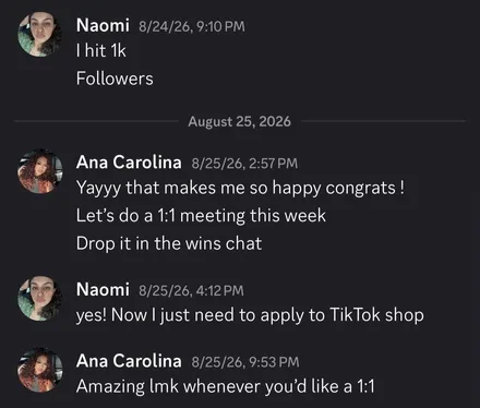 Naomi: A follower milestone