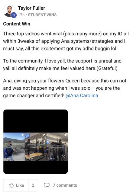 Taylor: Content progress and community support
